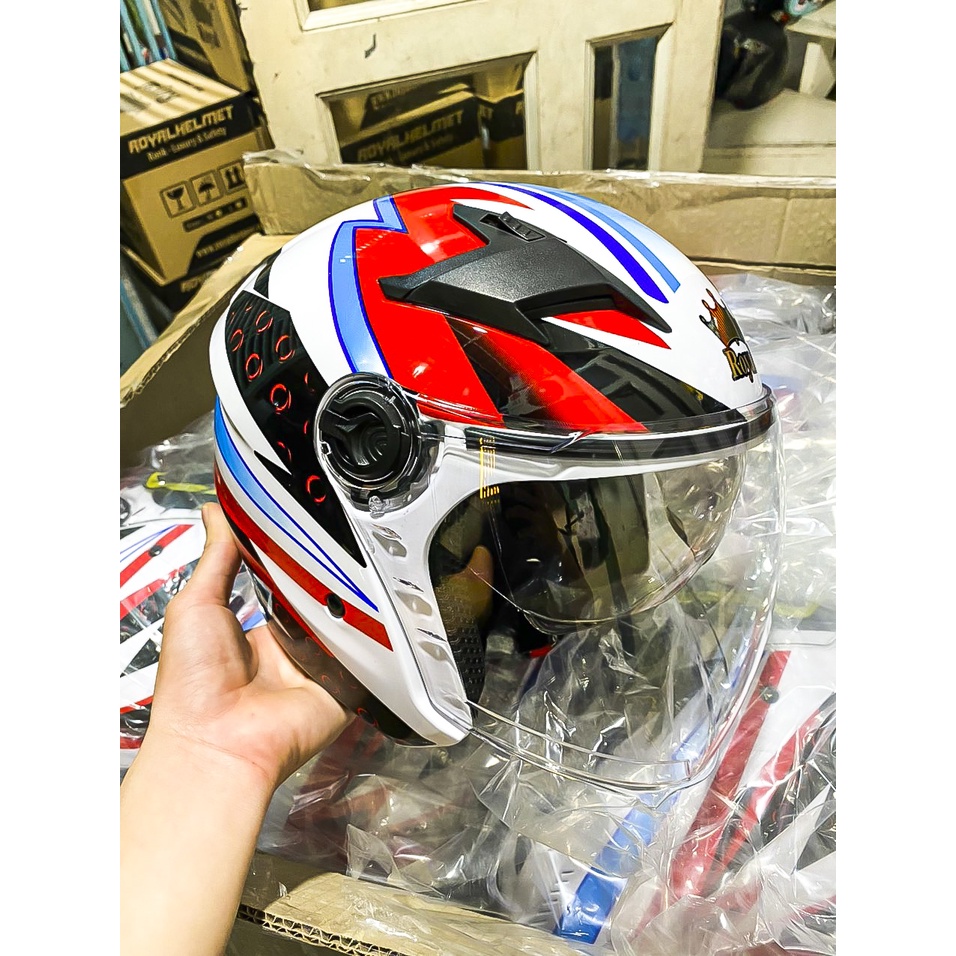 MŨ BẢO HIỂM 3/4 2 Kính M268 tem Dragon Boy, bảo hành 12 tháng