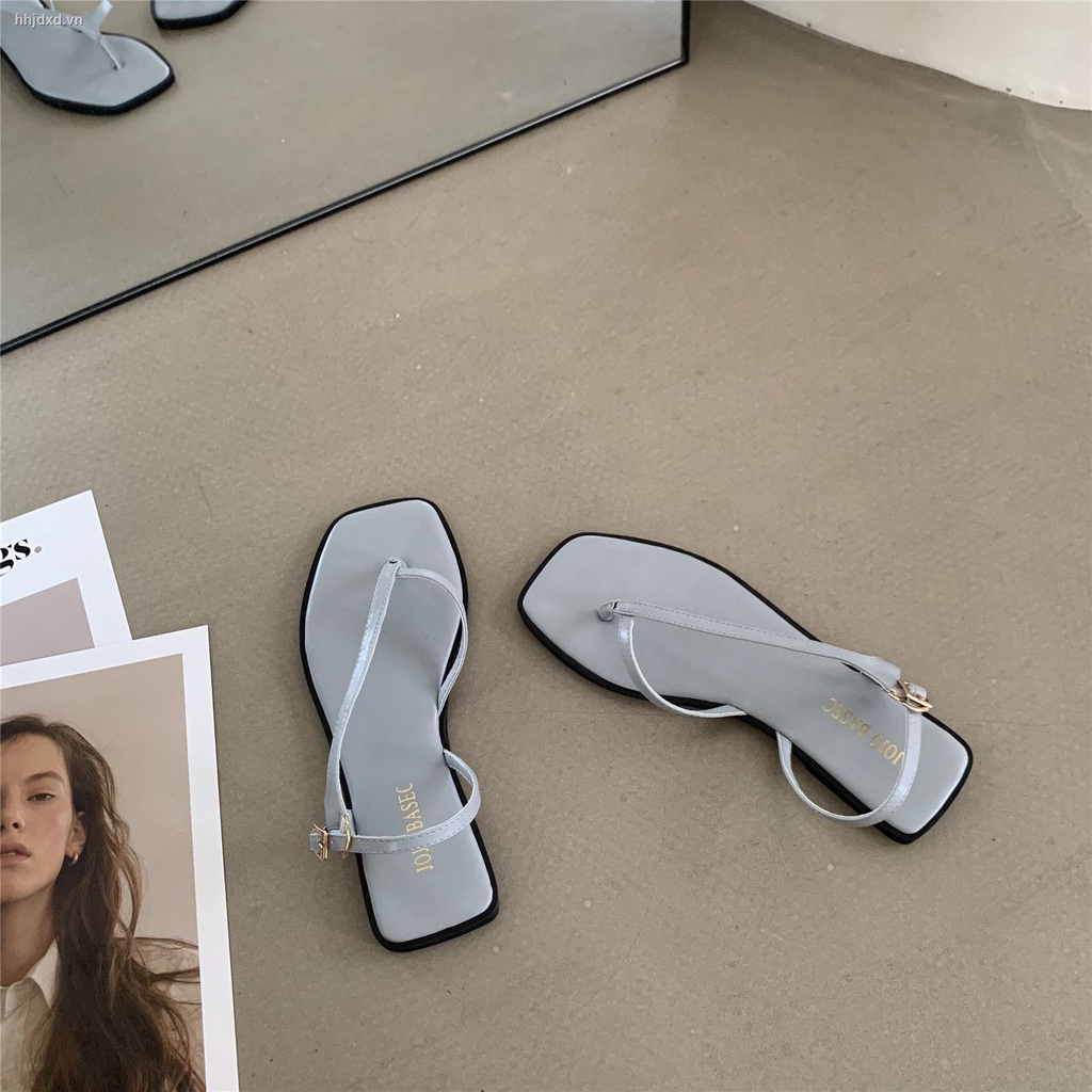 Giày Sandal Đế Bệt Mềm Phong Cách Hàn Quốc Thời Trang Mùa Hè Dành Cho Nữ 2021