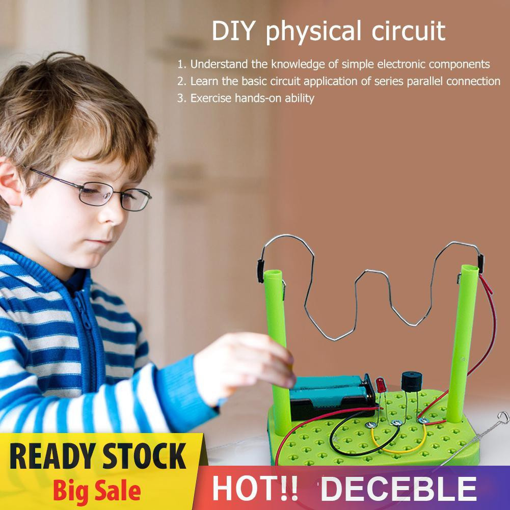 Pop It Fidget Đồ chơi DIY Circuit Kit Physical Scientific Experiment Kids Educational Đồ chơis Random