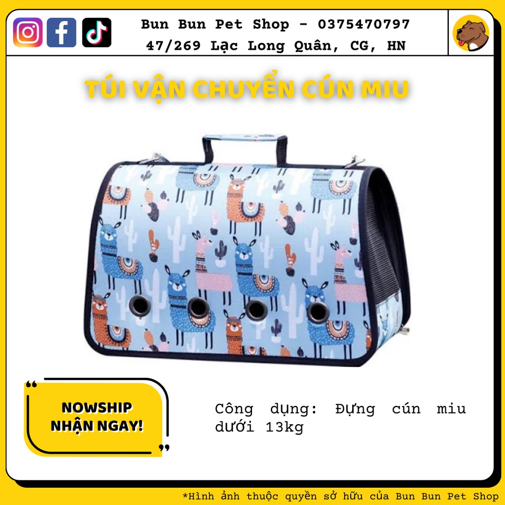 Túi vận chuyển chó mèo - 3 size S, M, L