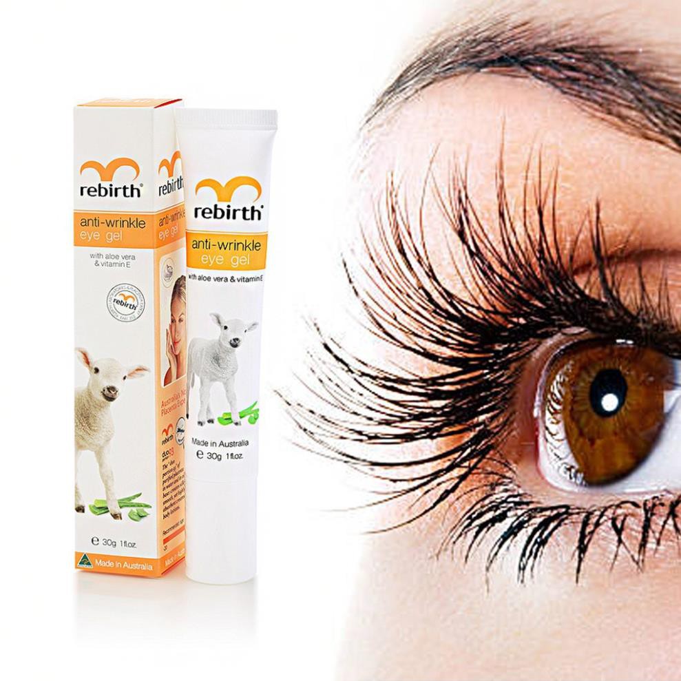 Gel dưỡng chống nhăn, chống thăm quầng mắt giàu Vitamin E Rebirth - 30ml - Úc