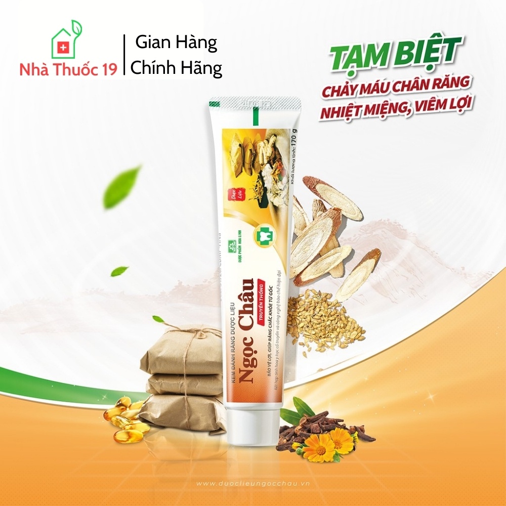 Kem Đánh Răng Dược Liệu Ngọc Châu 125g Chính Hãng