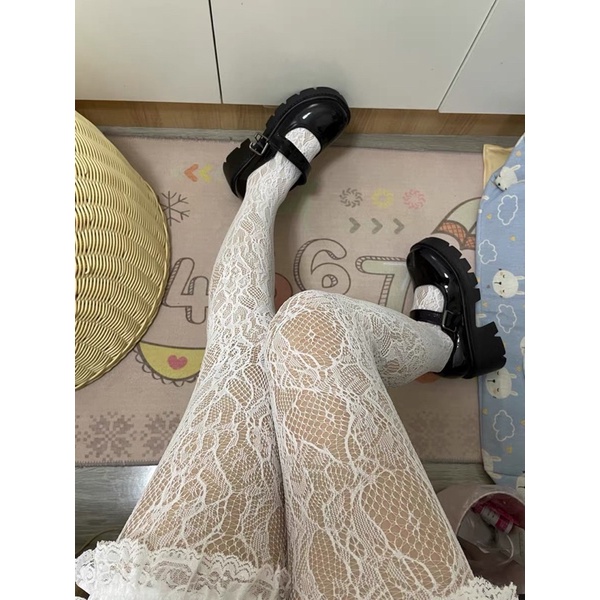 (CÓ SẴN) Giày Lolita Vintage Ulzzang, Giày Lolita Nữ Da Bóng Da Lì Phong Cách Hàn Quốc Mary Jane Quai Cài 6cm