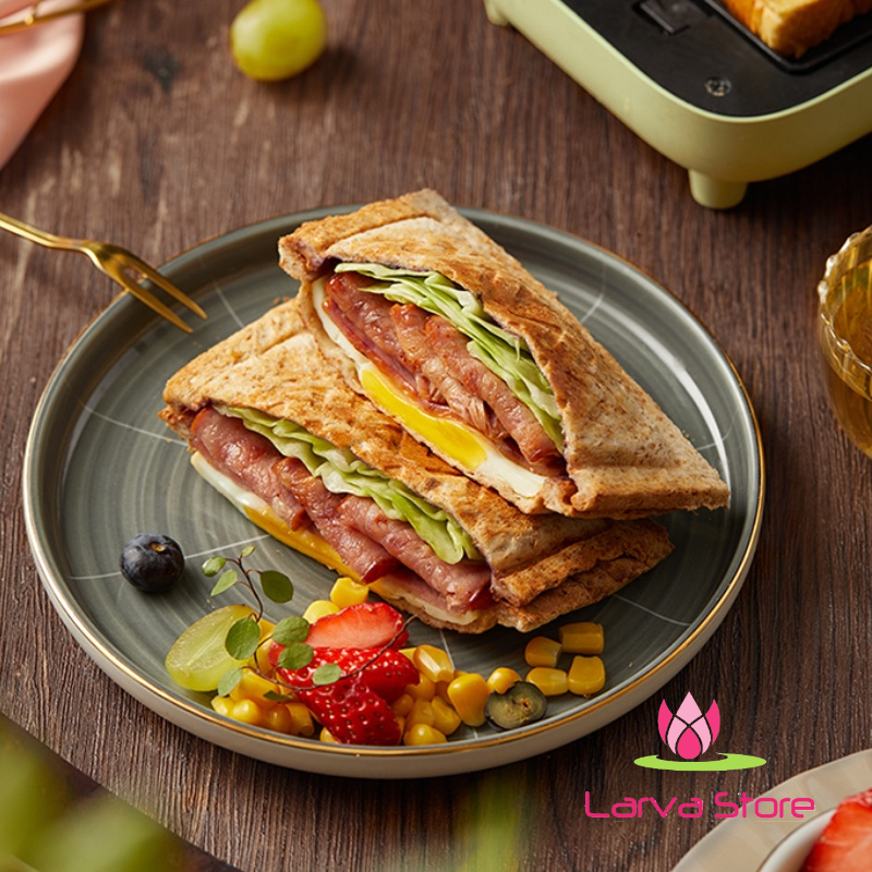 Máy Nướng Bánh Mì Kẹp Bear C06M1 Làm nhiều kiểu sandwich &amp; waffle nhanh và ngon