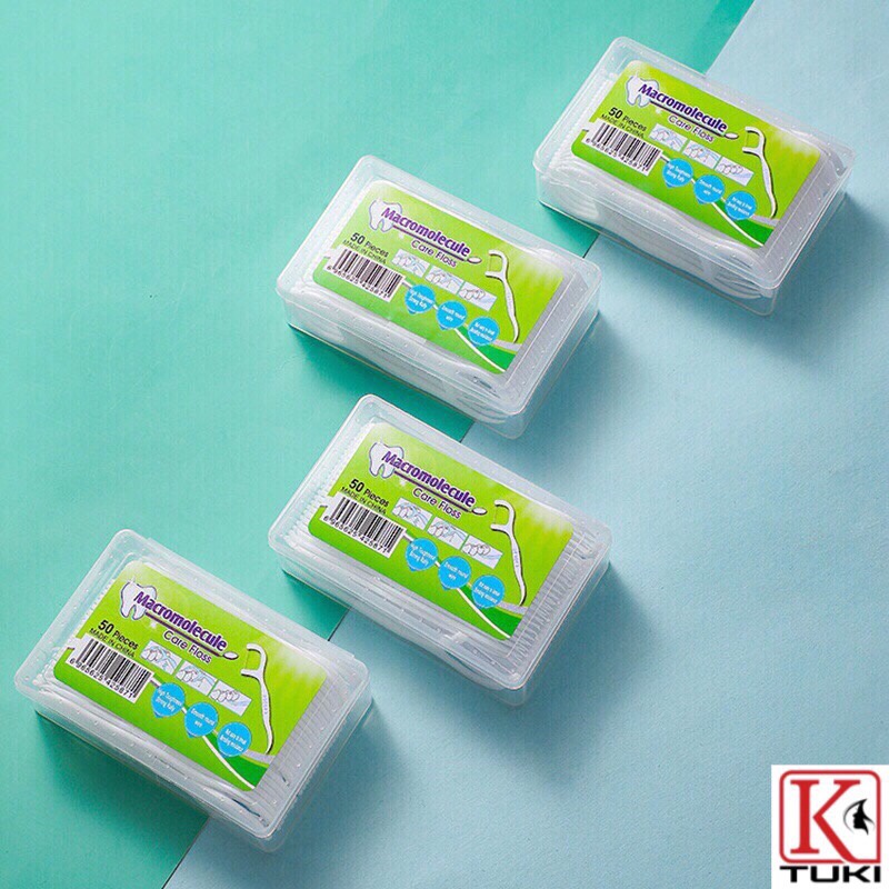 Hộp 50 chiếc tăm chỉ nha khoa - tiện dụng, vệ sinh