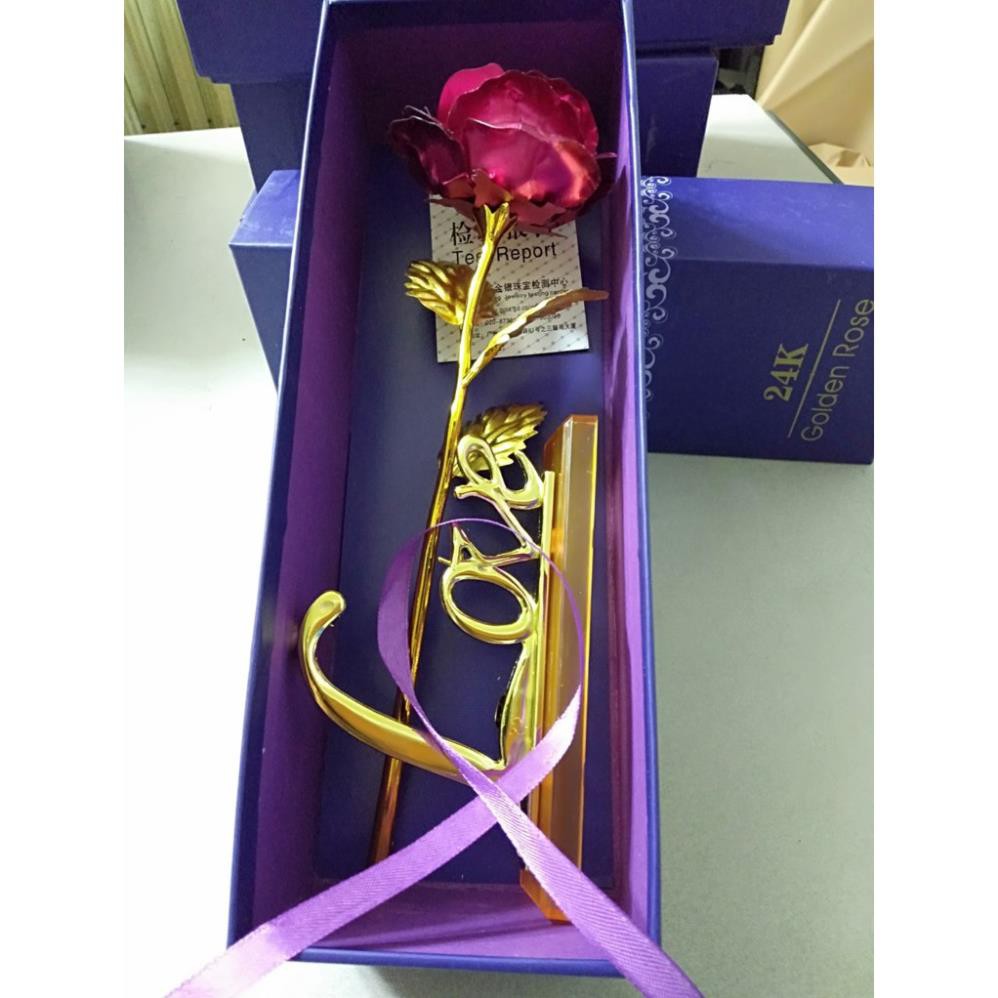 [ chất lượng cao- uy tín] Hoa hồng mạ vàng 24K có đế bông màu vàng 🌹 | BigBuy360 - bigbuy360.vn