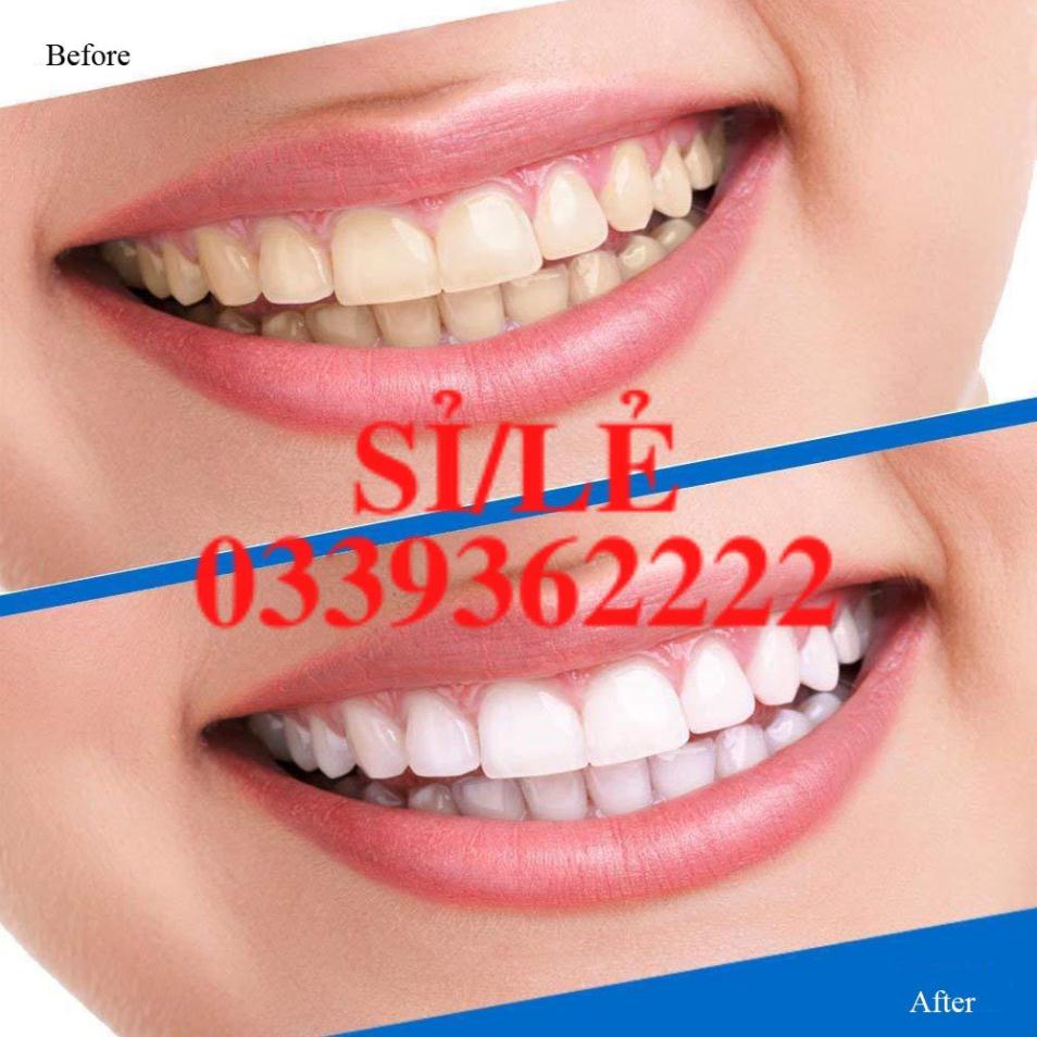 [ CHÍNH HÃNG ] Full hộp 7 cặp - 14 miếng dán trắng răng 3D White Teeth Whitening Strips Sena Beauty