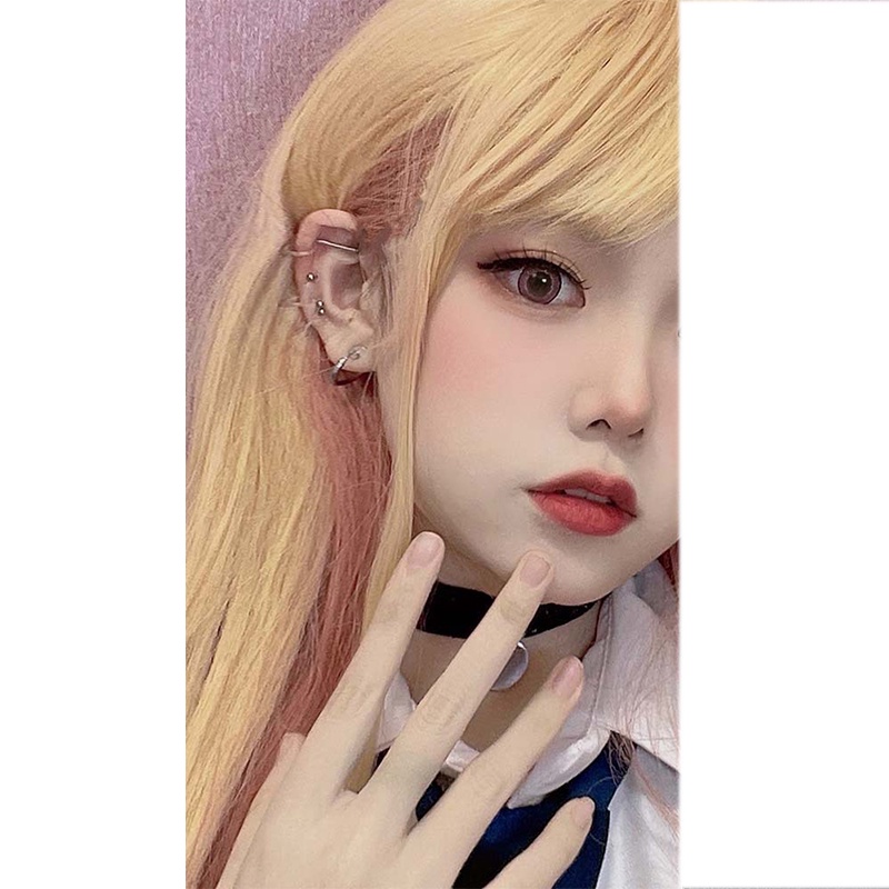 Khuyên Tai Kim Loại Phong Cách Anime My Dress Up Darling Kitagawa Marin Thời Trang