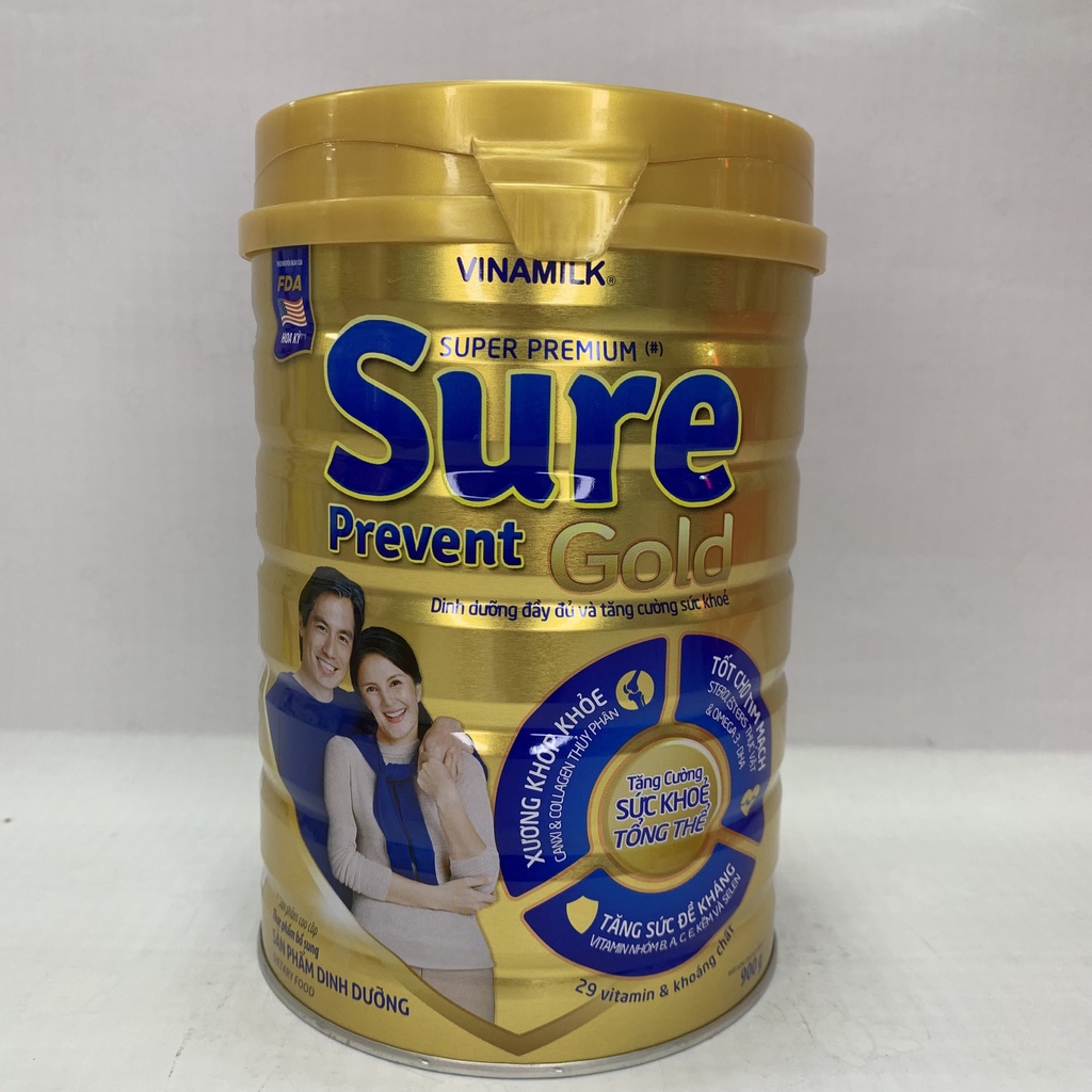 Sữa bột Vinamilk Sure Prevent 900g (Hộp thiếc)