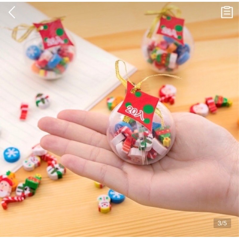 tẩy quả cầu noel ( 20 tẩy )