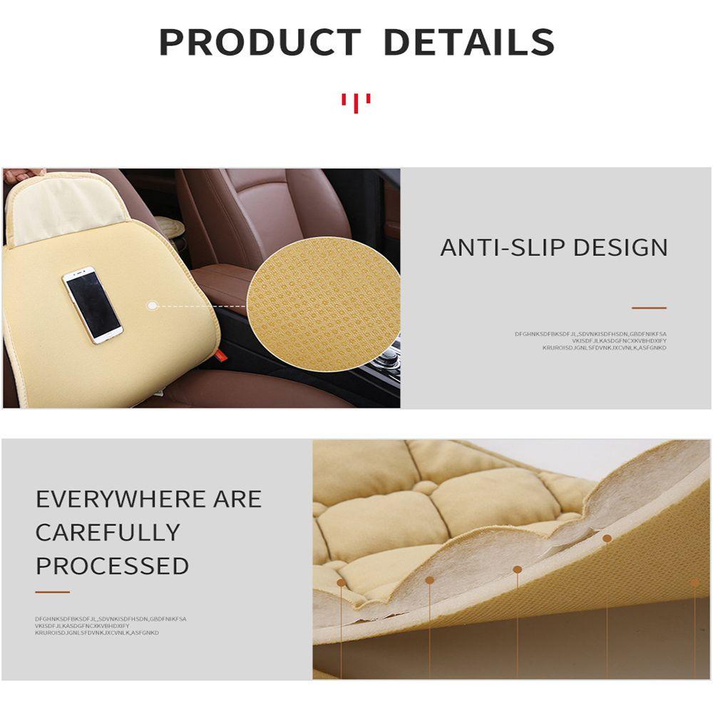 MYRONGVN Vỏ Bọc Ghế Ngồi Xe Hơi Bằng Lông Cừu Phù Hợp Mùa Thu Đông