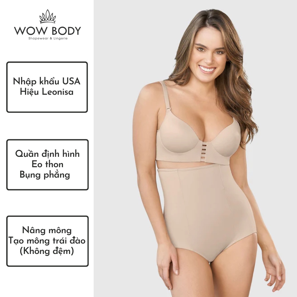 Quần Nâng Mông Định Hình Eo Thon Lưng Cao Leonisa 022239