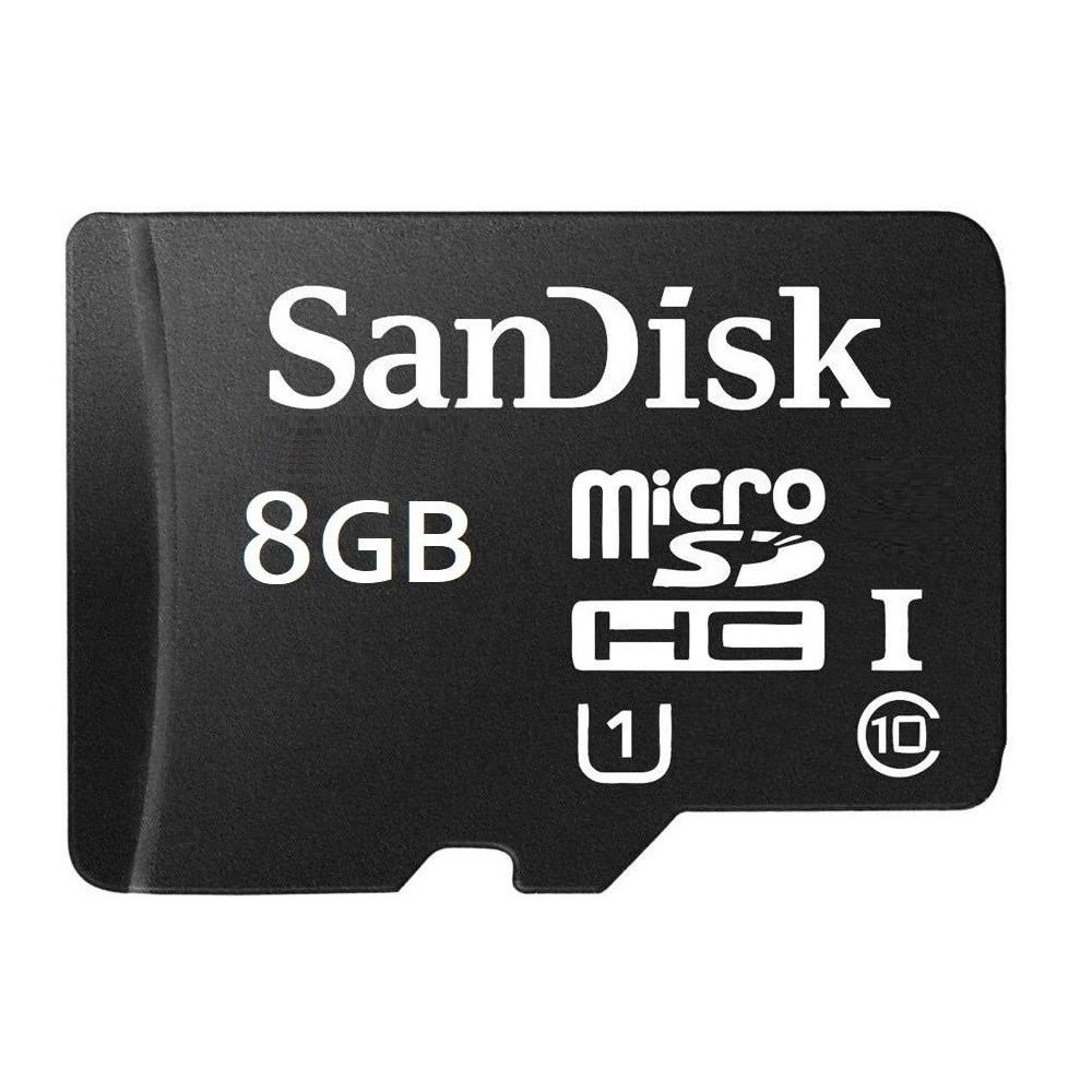 Thẻ nhớ MicroSDHC SanDisk 8GB / 16GB / 32GB C10 U1 80MB/s - Không Box (Đen)