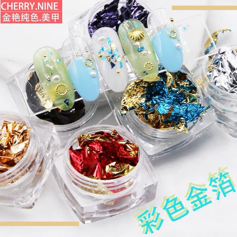 [Nail] Set giấy nhún mix 6 màu