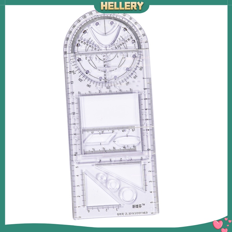 Thước Kẻ Hình Học 3D Đa Năng Thông Dụng Cho Trường Học