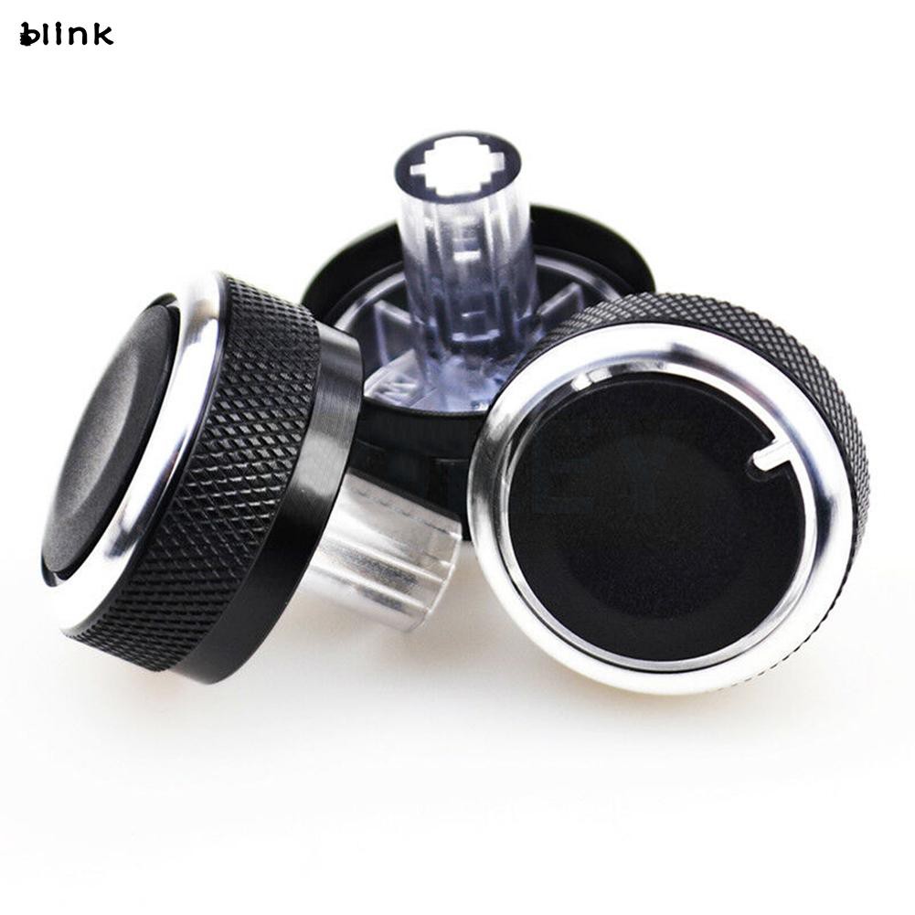 Set 3 nút vặn điều chỉnh máy điều hòa xe hơi bằng hợp kim nhôm cho Mazda 2 M2