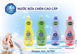 Nước rửa chén cao cấp đậm đặc EZ 800g