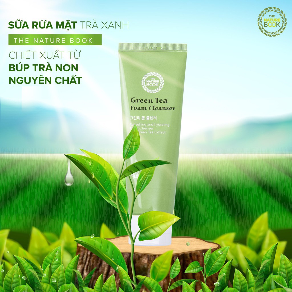 Sữa rửa mặt trà xanh The Nature Book The Nature Book Green Tea Foam Cleanser