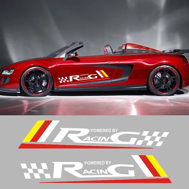 Tem dán cửa xe ô tô Sport Racing 3