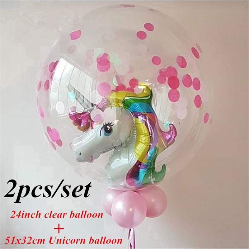 Bong Bóng Cao Su 24 Inch Trong Suốt Trang Trí Tiệc Cưới