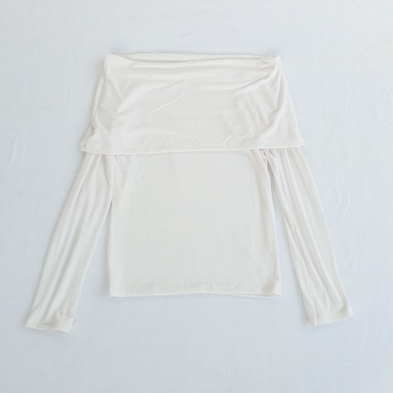 ÁO LEN TĂM TRỄ VAI THU ĐÔNG SEXY - CT2222