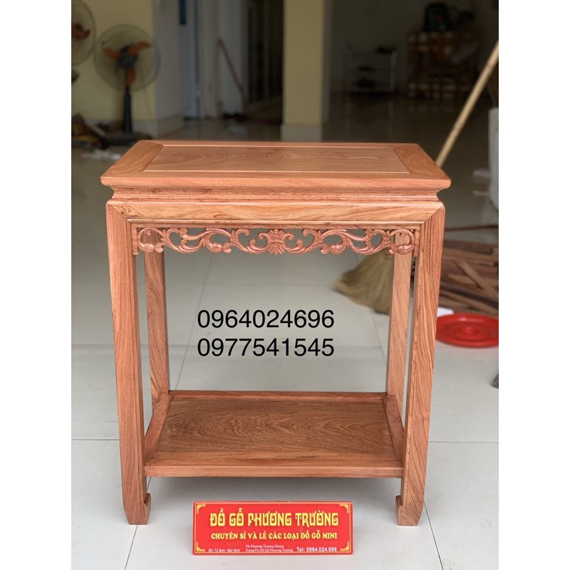 Đôn chữ Nhật 40x60 cao 50,60,70,80 gỗ hương đá nhiều màu