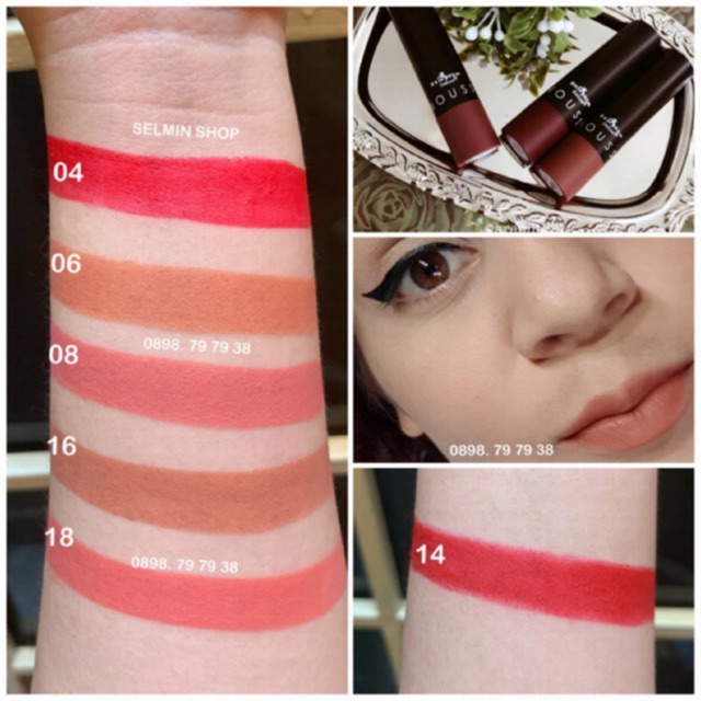 Son Lì, Mềm, Mướt &amp; Nhẹ Môi Mousse Matte Lipstick [Authentic]