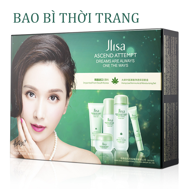 Bộ chăm sóc da giữ ẩm thanh lọc axit amin Jlisa 100g + 130ml + 100ml + 50g + 20g