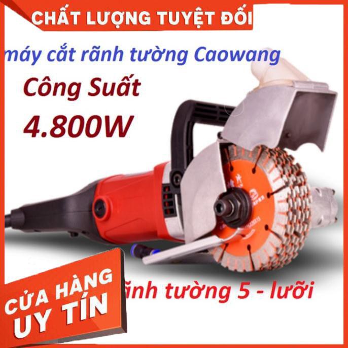 Máy cắt tạo rãnh tường CAO WANG 5 đến 7 lưỡi