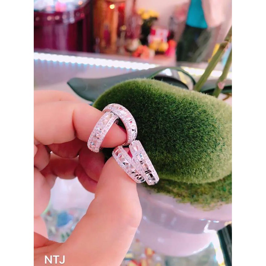Nhẫn nữ phay viền trơn cá tính