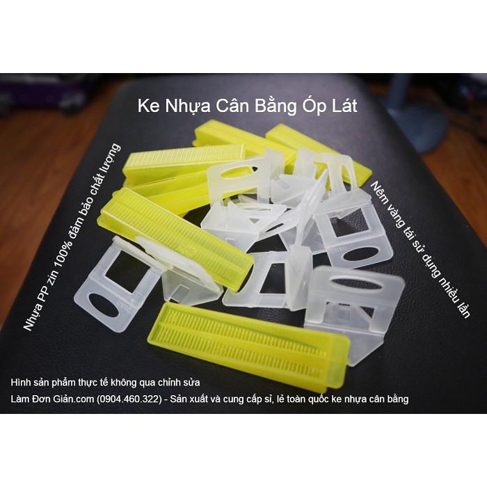 Gói 300 Ke Lát Gạch Giá Rẻ Bằng Nhựa PP Zin 100% Loại 1