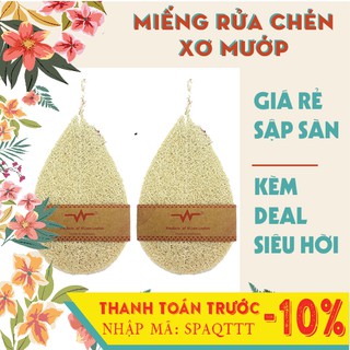 Xơ mướp rửa chén, bát từ thiên nhiên, tạo bọt nhiều Spa Quê Một Cục