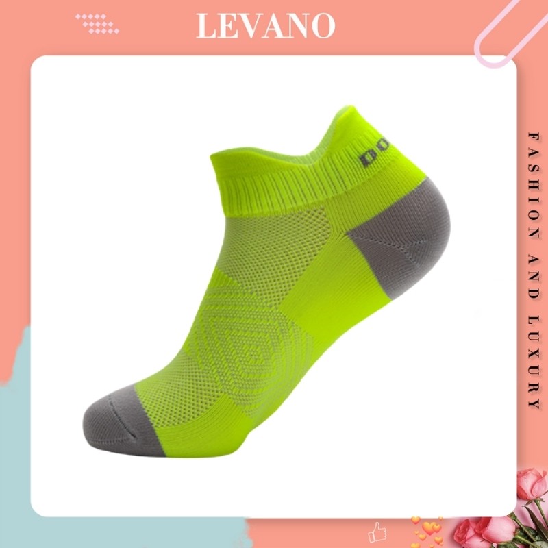 Tất nam nữ cổ ngắn thể thao công sở LEVANO chất liệu cotton co giãn 4 chiều phong cách Hàn Quốc T013