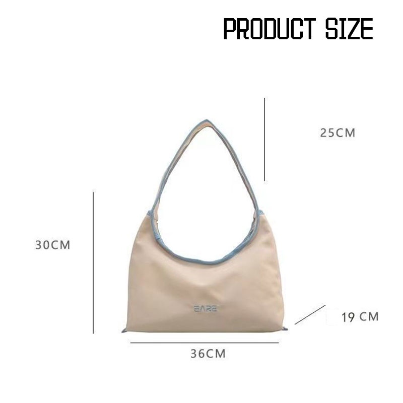 Túi tote vải canvas Yadou đeo vai thời trang niche Hàn Quốc xinh xắn cho nữ đơn giản sức chứa lớn