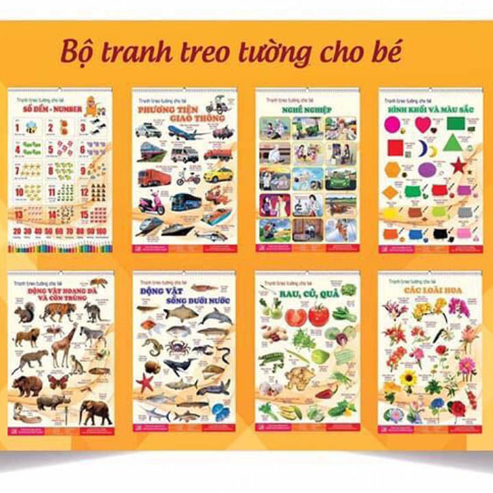 Bộ Tranh Treo Tường Cho Bé