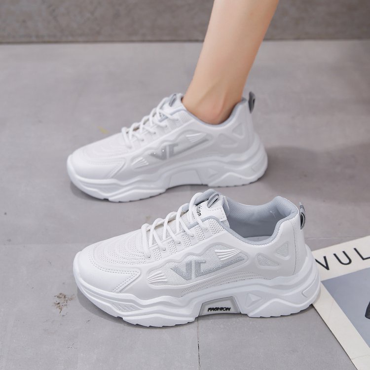 Giày Da Nữ, Giày Sneaker Nữ G65 Màu Trắng Phong Cách Hàn Quốc Đẹp Giá Rẻ Thời Trang Đi Học Đi Chơi