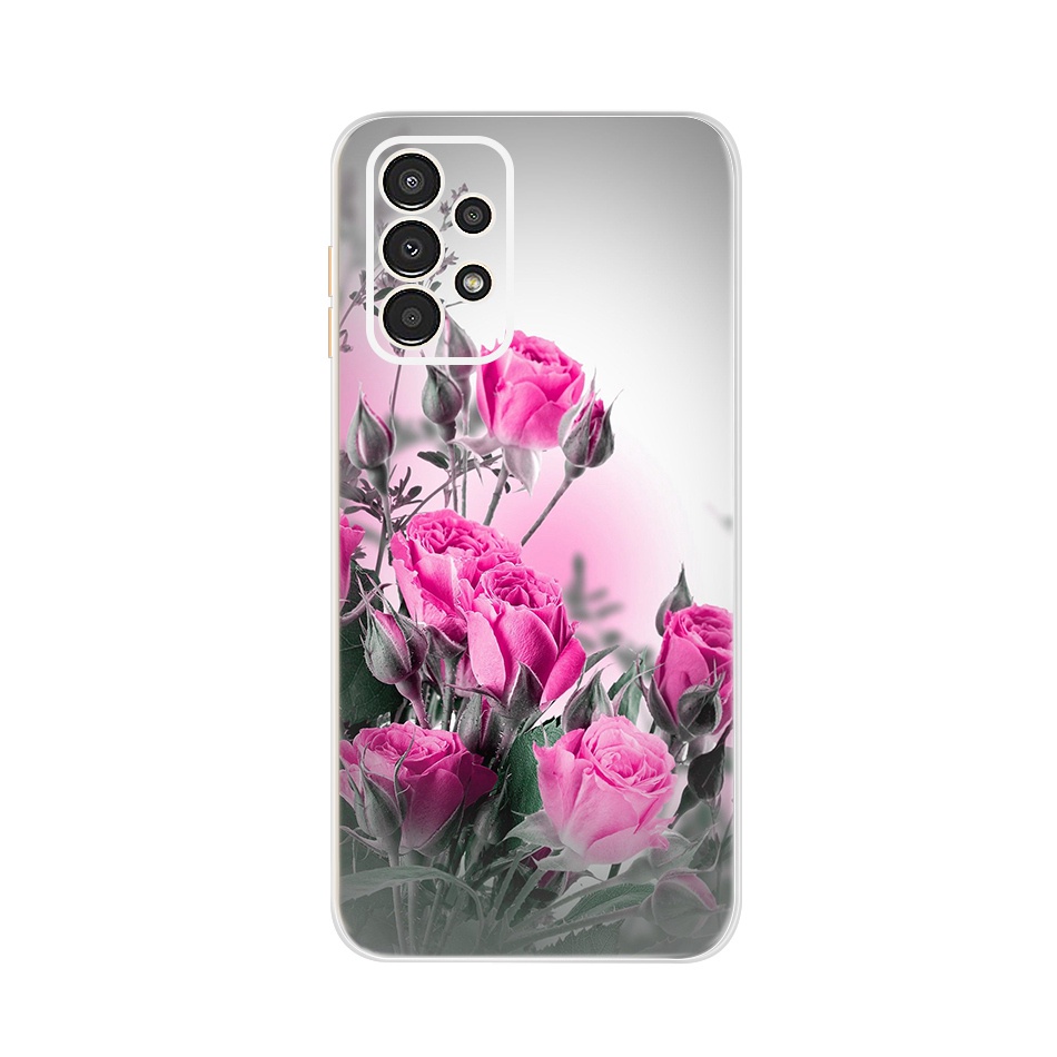 Ốp Điện Thoại TPU Silicone Mềm In Hình Hoa Cho Samsung Galaxy A13 Samsung A13 4G SM-A135F