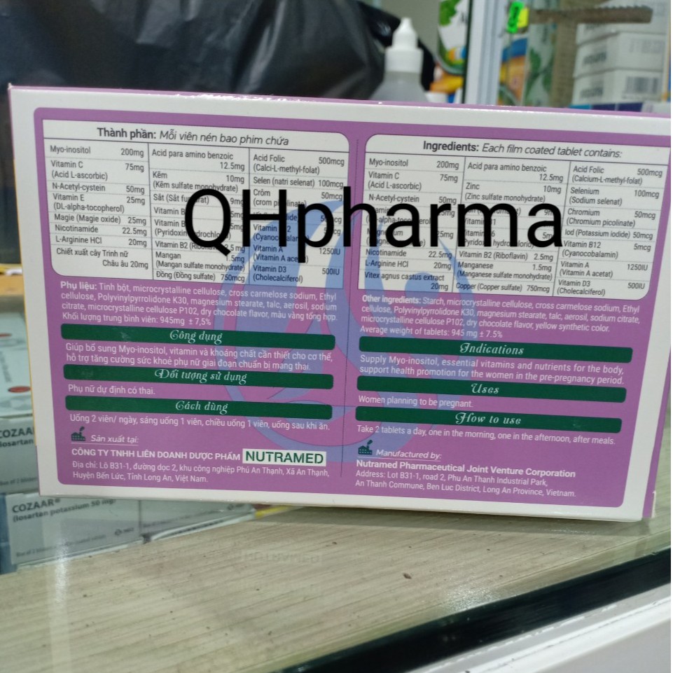 Viên uống OVUMCARE FORTE hộp 30 viên tăng cường sức khỏe nữ giới