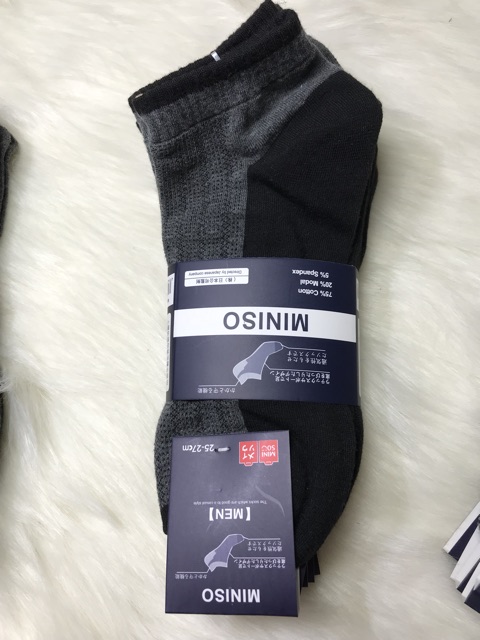 Combo 10 đôi tất xuất nhật Mi.niso MEN cổ thấp loại đẹp ( mã 006 )