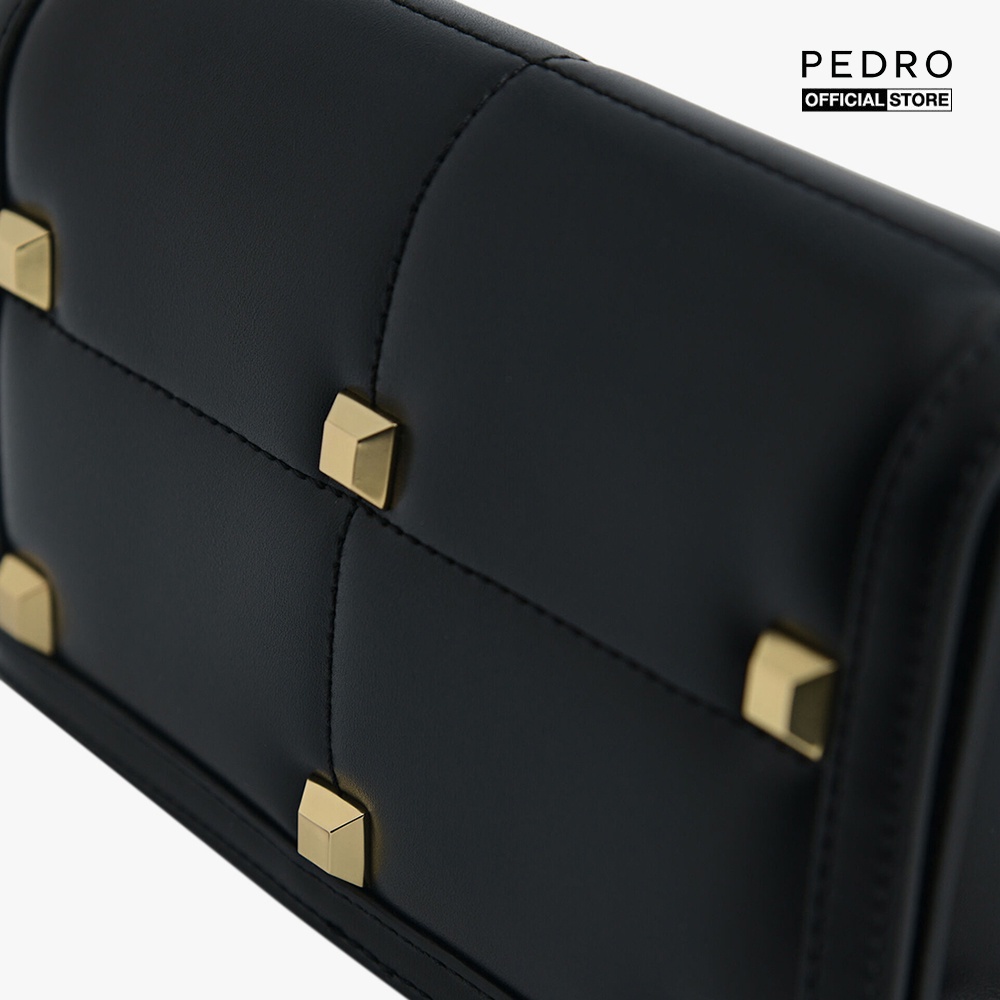 PEDRO - Túi đeo chéo nữ nắp gập phối đinh tán sang trọng PW2-75210117-01
