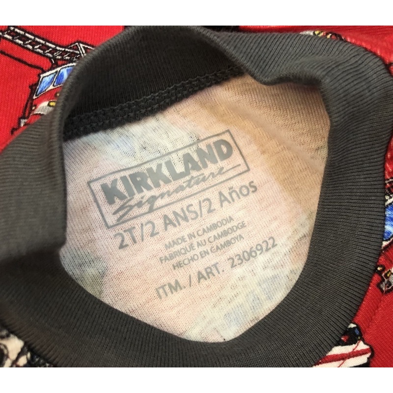 Bộ dài tay Bé Trai Kirklands thun cotton bo gấu Combodia xuất dư xịn - Đồ bộ ngủ mặc nhà thu đông