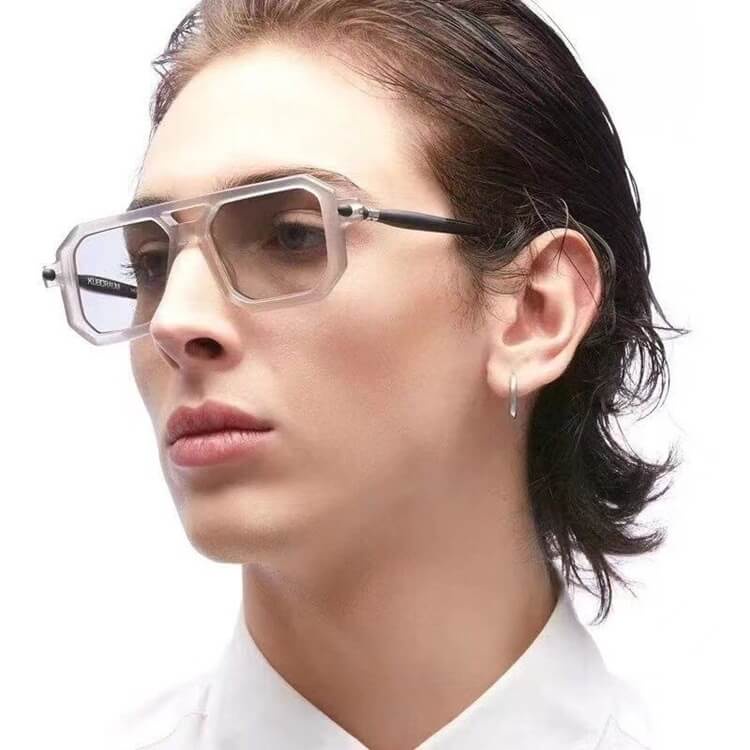 Kính Thời trang, KOBURAUM, Gọng kính vuông, Mắt kính mát, Thời trang mới nhất, Bảo Hành 12 tháng - donghokinhmat168