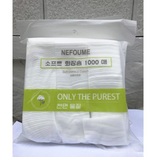 Bông Tẩy Trang 1000 Miếng Dạng Túi NEFOUME Soft Makeup Cotton Chính hãng NEFOUME Nội Địa Trung