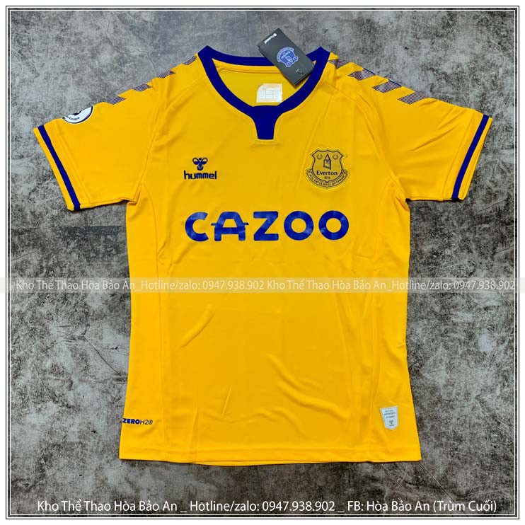 Set Bộ Thể Thao CLB Everton F.C Màu Vàng mùa giải 2021/22 - Vải Thái Chuẩn Áo Thi Đấu - Áo Đánh Banh 2022