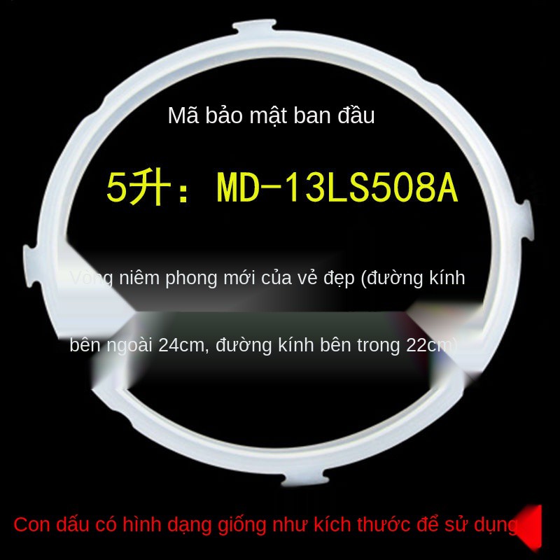 ✼◘☂Nồi áp suất điện Midea vòng đệm cao su silicon 4L5L6L lít miễn phí vận chuyển <