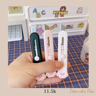 Dao rọc cắt giấy mini hình chân mèo