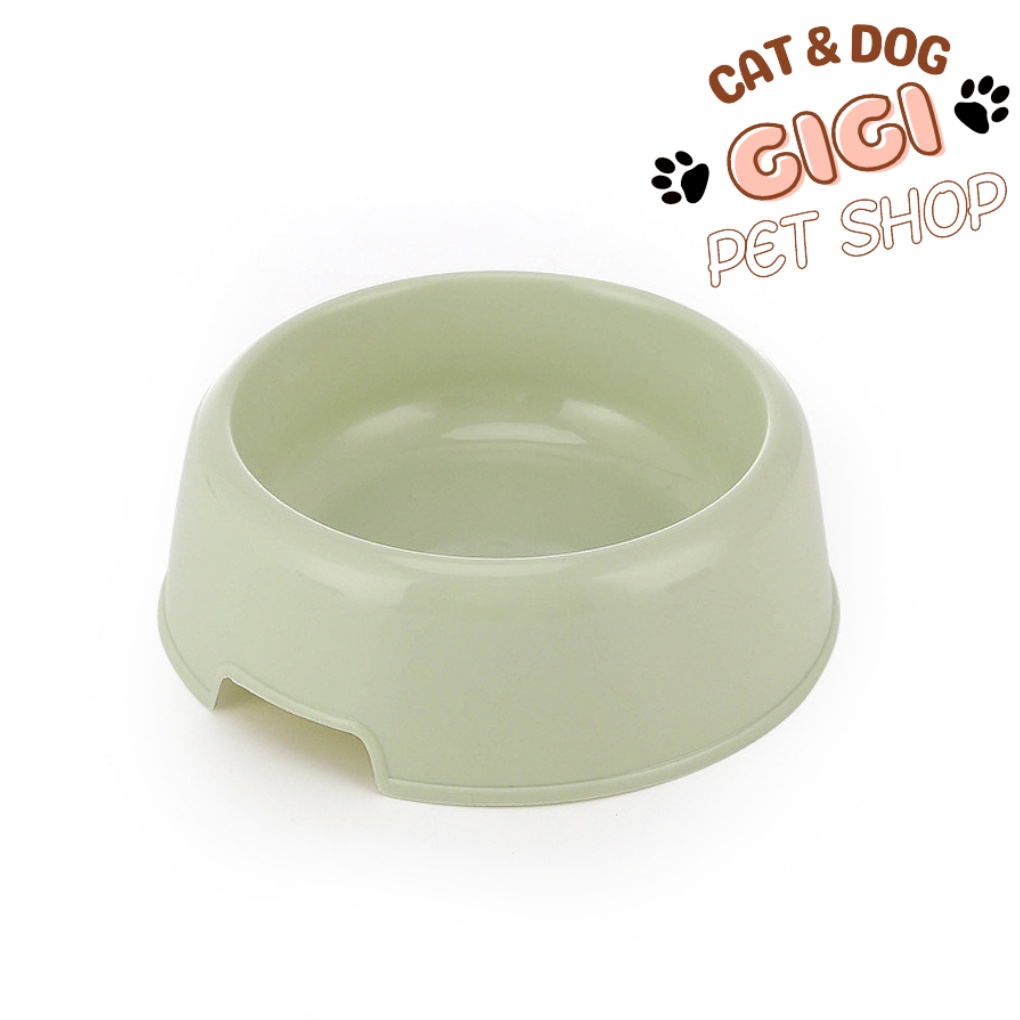 Chén bát khay đựng thức ăn nước uống cho thú cưng chó mèo nhiều màu giao ngẫu nhiên - GiGi Pet Shop