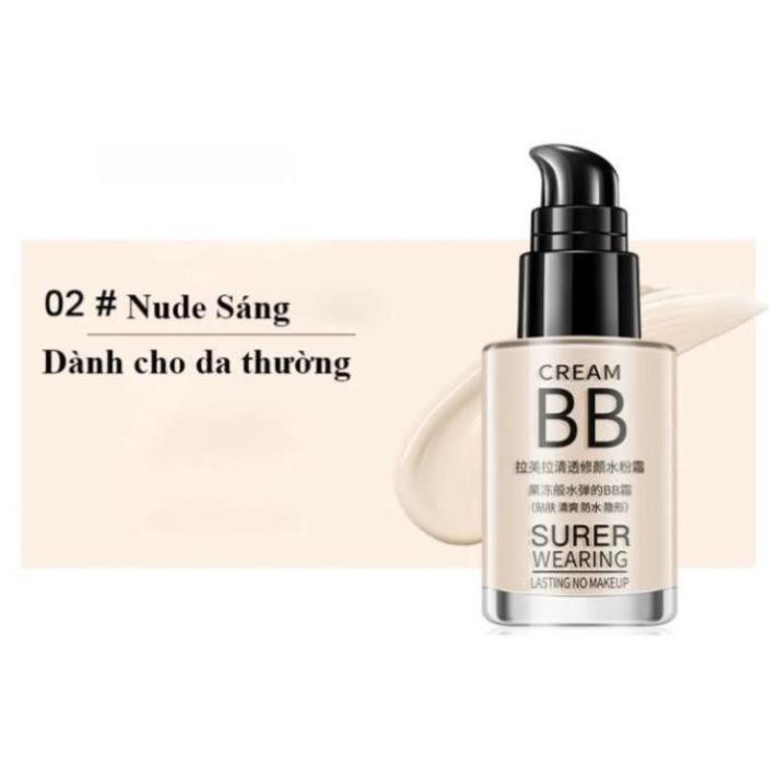 MT98- Kem Nền Siêu Mịn Tự Nhiên Lameila BB Cream Super Wearing Lasting No Makeup 30ML No.100