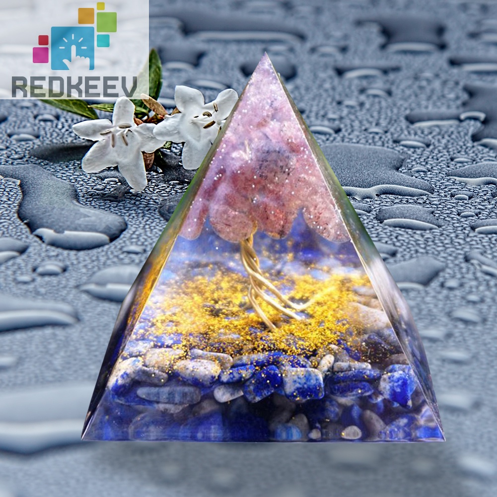 Đá pha lê năng lượng hình kim tự tháp 5cm
