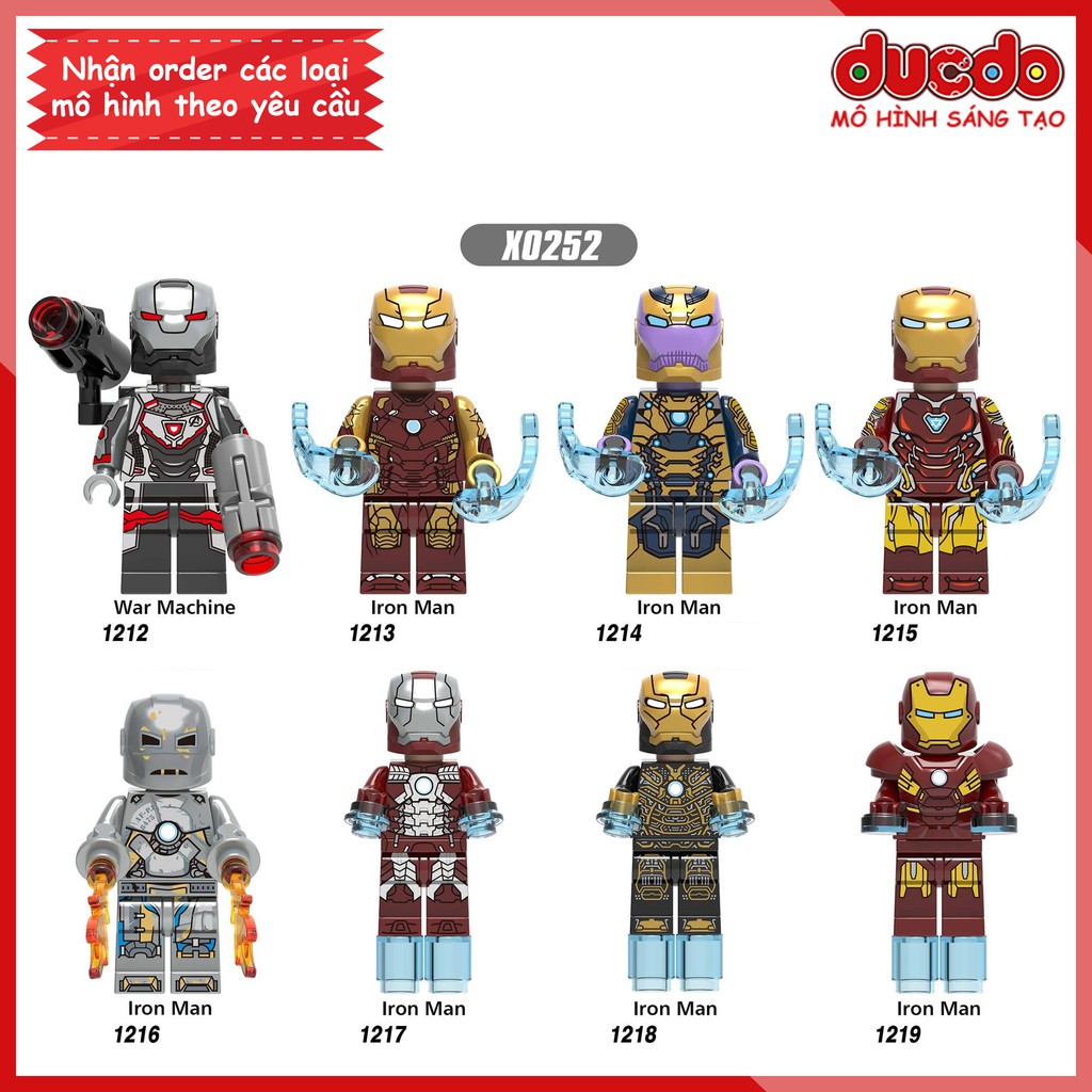 Minifigures siêu anh hùng Iron Man Avenger End Game Đồ chơi Lắp ghép Xếp hình Mô hình Mini Super Hero XINH 0252 EndGame